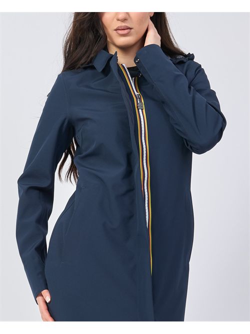 Veste longue femme Mathy de K-way avec capuche et logo K-WAY | K7127JW-MATHY BONDEDK89